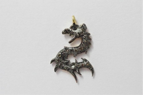 Dragon Charm Diamond Pave