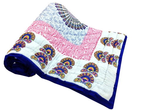 Flower Printed Single Bed Quilt