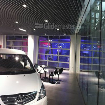 Automatic Glass Sectional Shutters