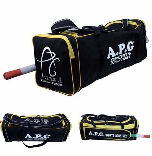 Apg Cricket Kit Bag (Black & Yellow) Age Group: Adults