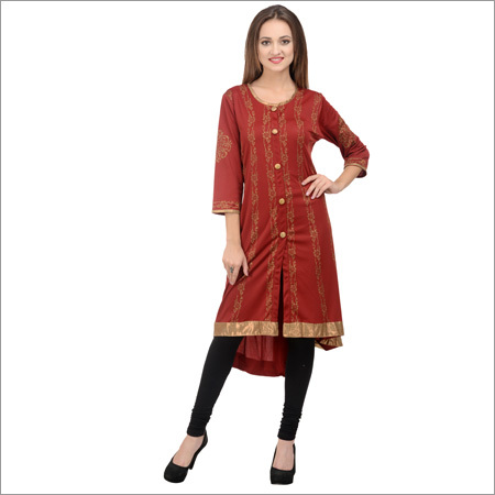 Knit High N Low Style Kurti