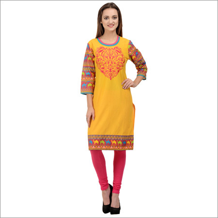 Embroidered Cotton Kurti