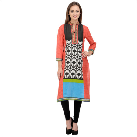 Kurti With One Side Pocket