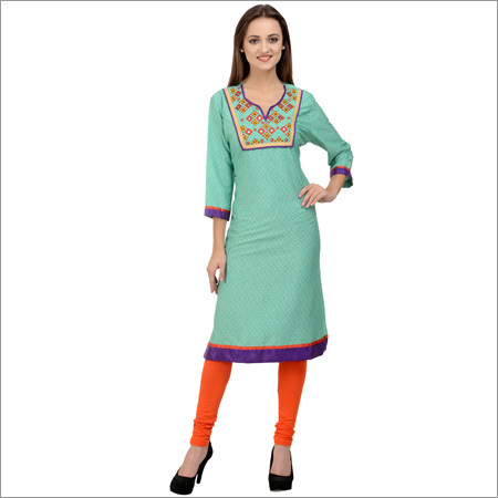 Embroidered Polyester Kurti