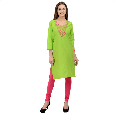 Embroidered Cotton Kurti