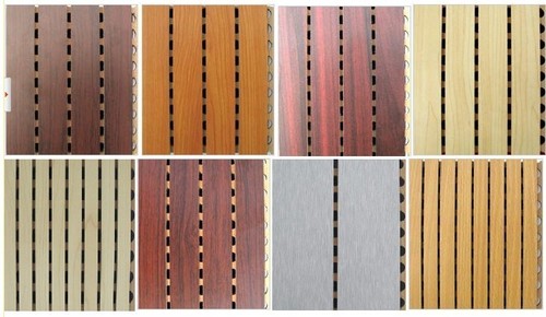 Aucostic Panel - Wood, 600x600 mm, Brown, 25 mm Thick | Sound Absorption, Easy Installation, Durable Material