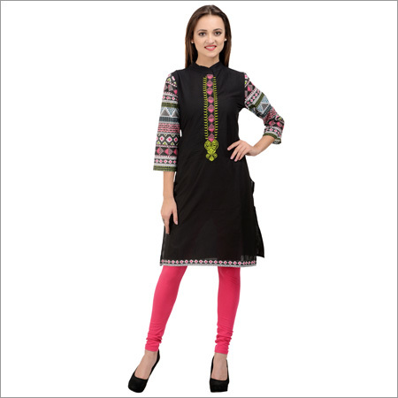 Black Embroidery Kurti