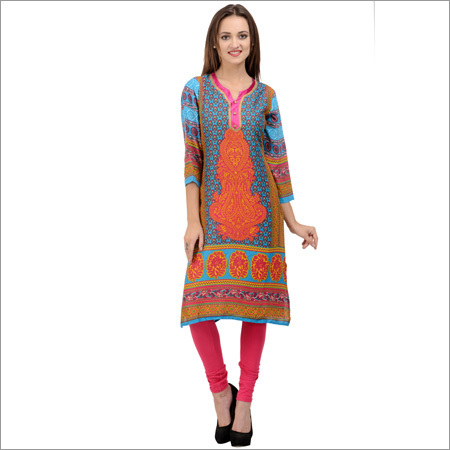 Printed Rayon Kurti