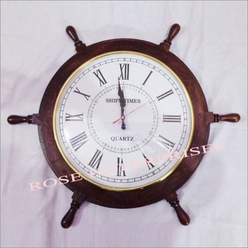 Wooden Wheel Clock