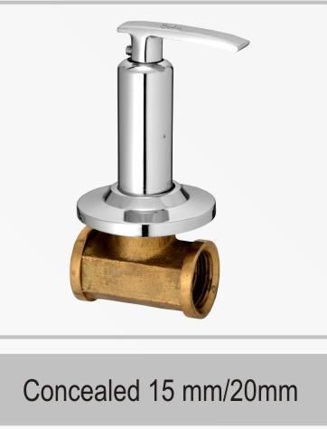 Concealed 15 mm/20 mm - Brass, Chrome Plated | Wall Mounted, Easy Installation, Water Efficient, Sleek Modern Design