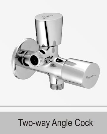 Two Way Angle Cock - Brass, 80x60x40mm, Chrome Finish | Leakproof Seal, Corrosion Resistant, Water Saving, Easy Installation