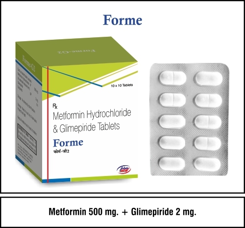 Metformin 500mg + Glimepiride 2mg