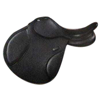Jumping Saddles - Leather, Size 16-18", Flap Length 14-16", Black | Lightweight, Durable Material, Seamless Finish, Rider Comfort, Neat Stitching