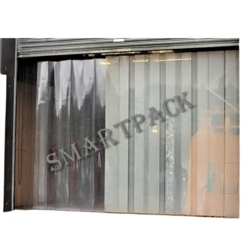 Pvc Plastic Strip Curtain - Color: Black & Green