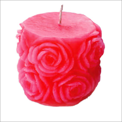 Rose Pillar Candle