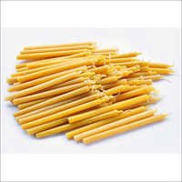Church Candles - Pure Beeswax, Variable Sizes, Yellow Color | Stunning Shine, Long Burn Time, Easy Lighting, No Defects