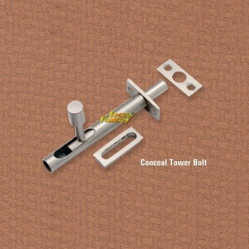 Brass Concealed Tower Bolt