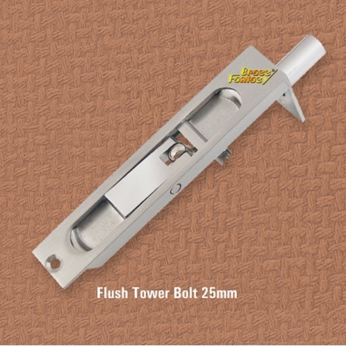 Brass Flush Tower Bolt 25mm