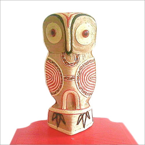 Jute Showpieces - Jute, 10cm Height x 5cm Width, Beige, Matte Finish | Eco-Friendly, Handcrafted, Lightweight, Durable, Decorative