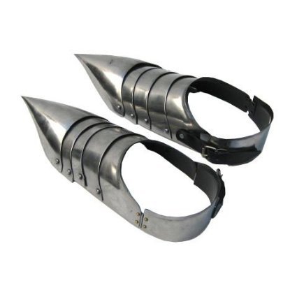 Steel Gothic Armor Shoes - One Pair - Wearable Arm