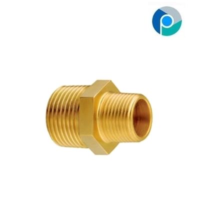 Brass Hex Unequal Nipple