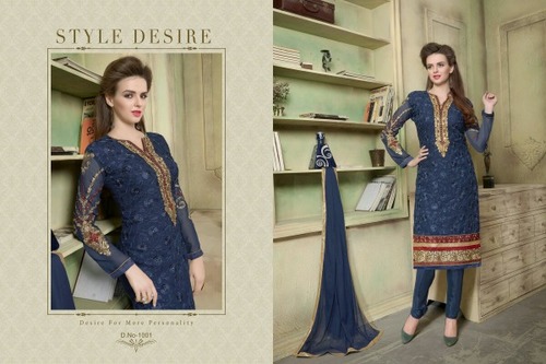 Haseen Georgette silfi work Embriodary suit