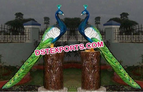 Peacock Theme Fiber Decoration Items