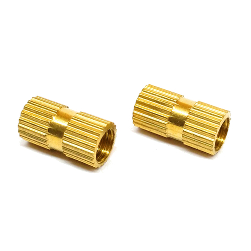 Brass Straight Knurled Nut