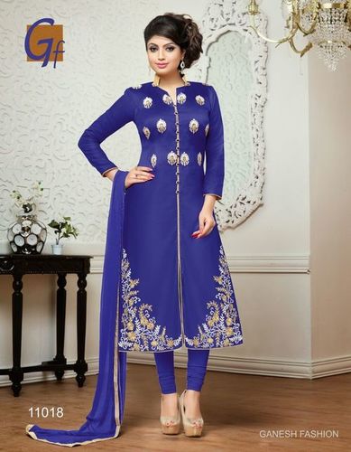 Blue Colour Casual Wear Salwar Suit
