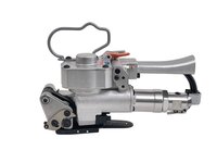 Pneumatic Pet Strapping Tool - Stainless Steel, 275x115x130 Mm | Silver, 2.0 Strapping Speed, Semi-automatic With 1 Year Warranty