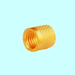 Brass Cross Knurling Inserts for Plastic