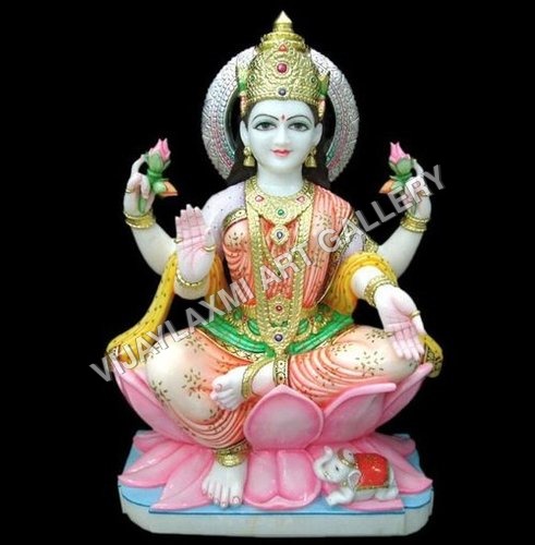 White Marble Luxmi Statue