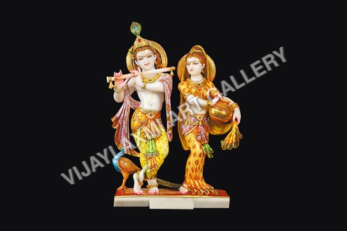 Marble Jugal Jodi Statue