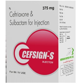 CEFSIGN-S (Cefitiaxone & sulbactom for injection)