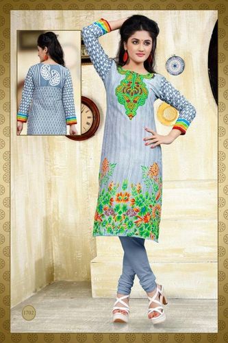 Printed Cotton Kurtis - Girls Daily Wear, Quick Dry, Washable | Perfect for Summer & Winter, Stylish Printed Patterns
