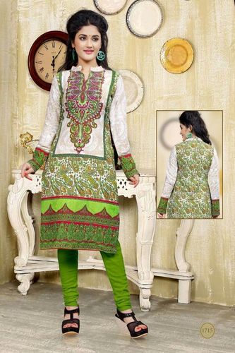 Printed Cotton Kurtis - Long Sleeve Daily Wear, Quick Dry and Washable | Ideal for Girls in All Seasons
