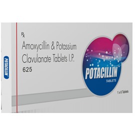 potacillin-(Amoxycillin & Pottasium clavulanate)