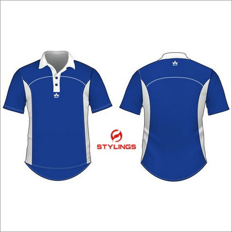 Men's Collar T Shirt - Polyester, S-XXL, Blue | Breathable Fabric, Moisture-Wicking, Stylish Design, Comfortable Fit