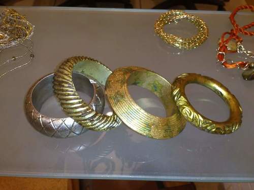 Gold Leaf Bangles