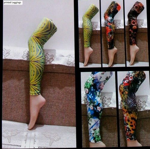 Printed Leggings - Cotton Blend, Sizes S-XL | Washable, Printed Pattern for Summer and Winter Wear