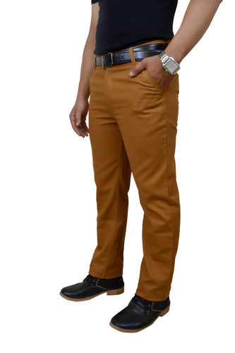 Tan Cotton Trouser