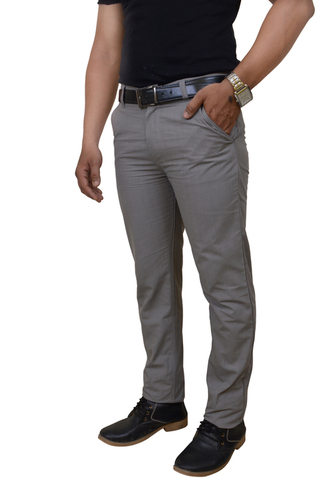 Grey Cotton Trouser