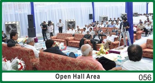 Open Hall Cooler - 2500 Sq Ft Coverage | 3 Speed Motor High Efficiency Portable Design 490W Power Consumption Light Weight Axial Fan 90 L/hr Water Usage