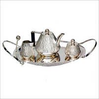 Silver Designer Tea Set