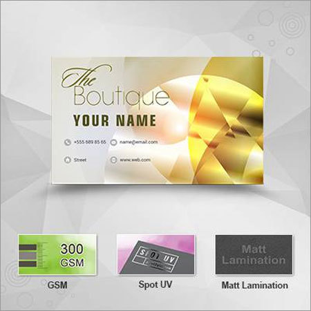 Single Side Business Cards