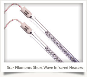 Star Filaments Short Wave Infrared Heaters