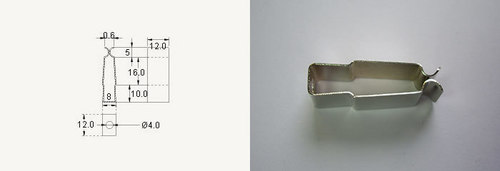 IRCF1- Clamp for rectangular ceramic cap
