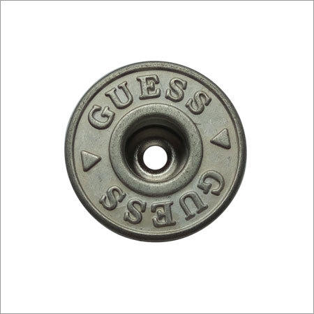 Alloy Button - Metal, Round Shape, Golden Color | Stylish Look, Accurate Dimensions, Seamless Finish