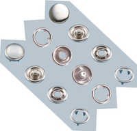 Prong Snap Button - Horn Material, Round Shape, Metallic Color | Durable, Perfect Finish, Nickel Free, Lead Free, Sturdy