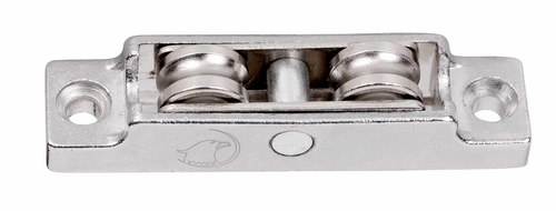 metal double roller with groove